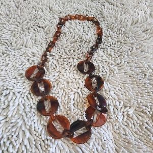 Unbranded brown acrylic necklace